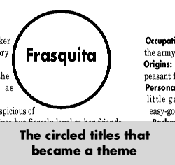 A blob title in the text