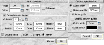 Creating a new document