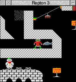 A game in progress (Arctic level A)