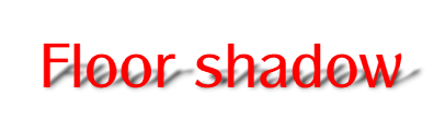 Floor shadow